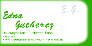 edna guthercz business card